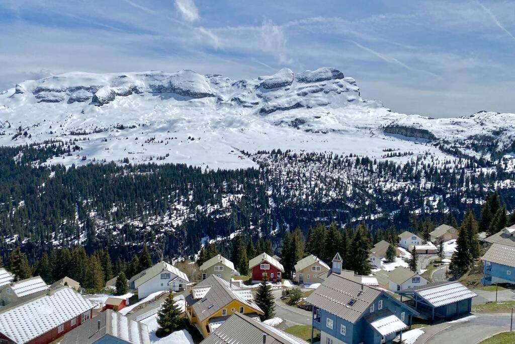 Vue Panoramique Sur Les Montagnes Plein Sud - T2 Skis Aux Pieds, Piscine & Spa Flaine Eksteriør billede