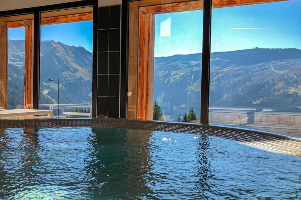 Vue Panoramique Sur Les Montagnes Plein Sud - T2 Skis Aux Pieds, Piscine & Spa Flaine Eksteriør billede