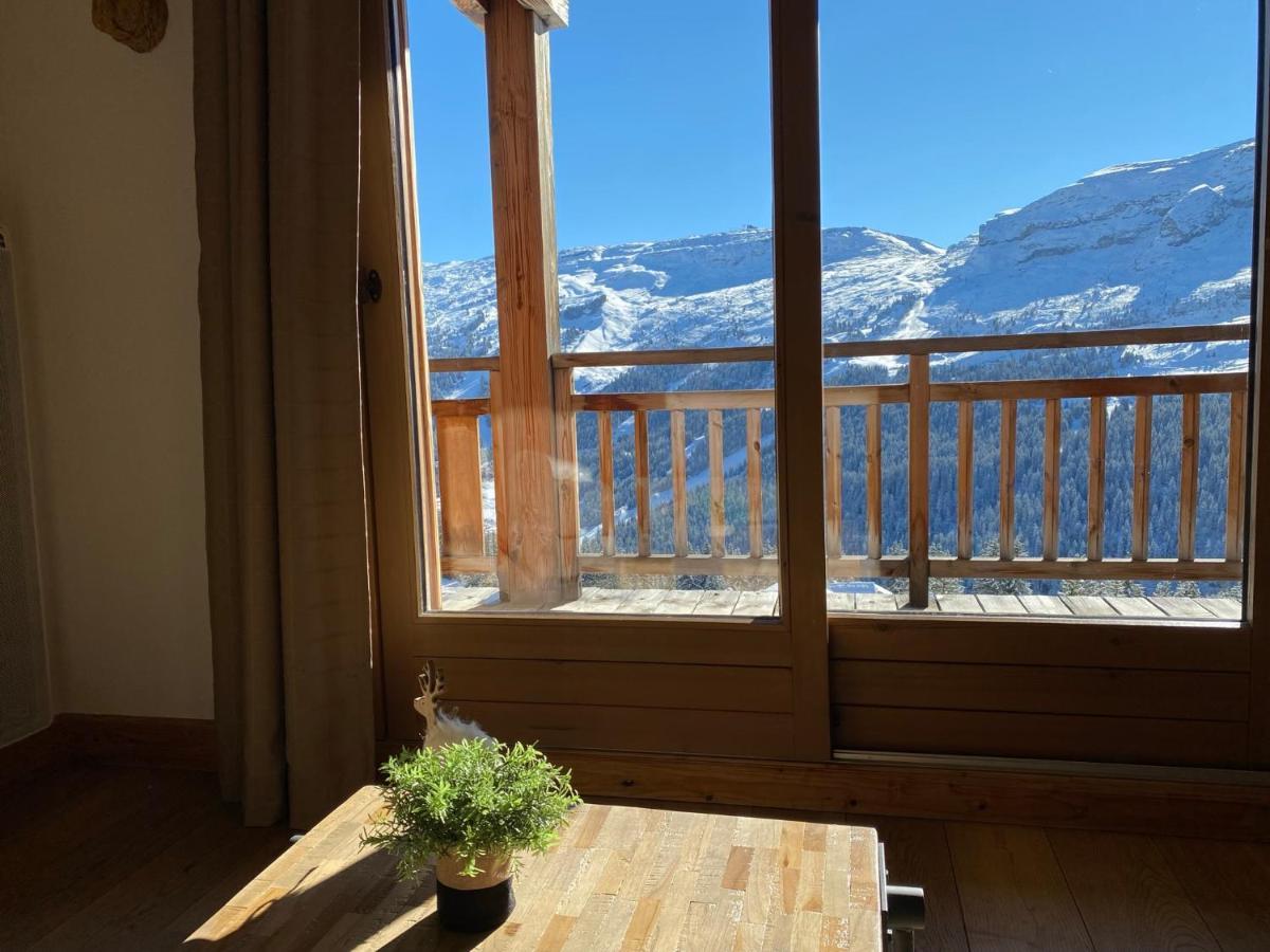 Vue Panoramique Sur Les Montagnes Plein Sud - T2 Skis Aux Pieds, Piscine & Spa Flaine Eksteriør billede
