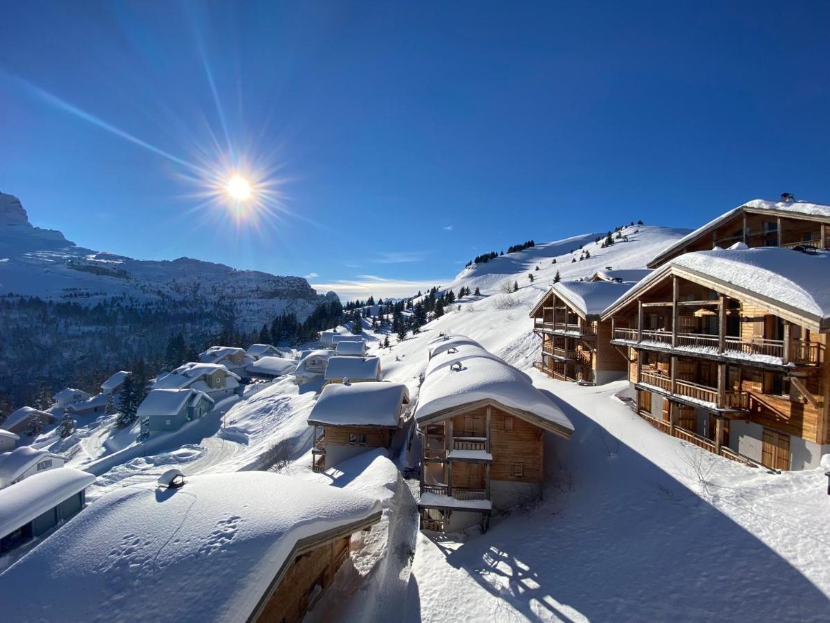 Vue Panoramique Sur Les Montagnes Plein Sud - T2 Skis Aux Pieds, Piscine & Spa Flaine Eksteriør billede