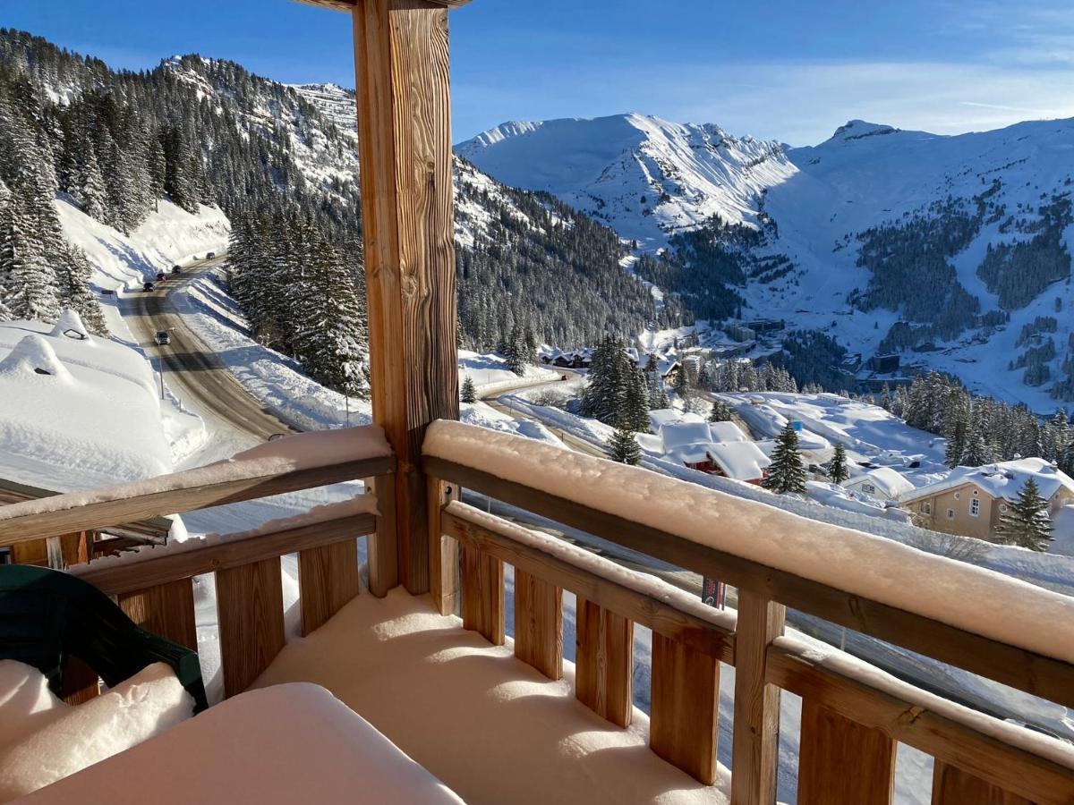 Vue Panoramique Sur Les Montagnes Plein Sud - T2 Skis Aux Pieds, Piscine & Spa Flaine Eksteriør billede