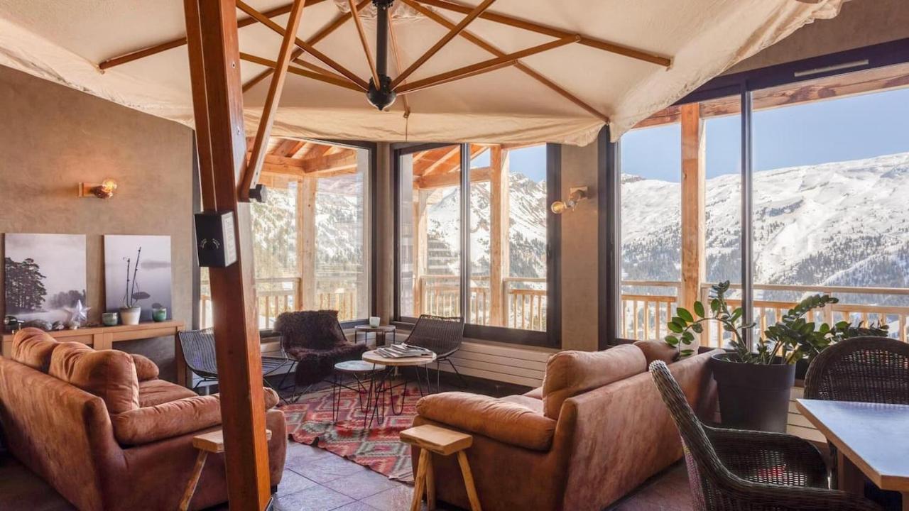 Vue Panoramique Sur Les Montagnes Plein Sud - T2 Skis Aux Pieds, Piscine & Spa Flaine Eksteriør billede
