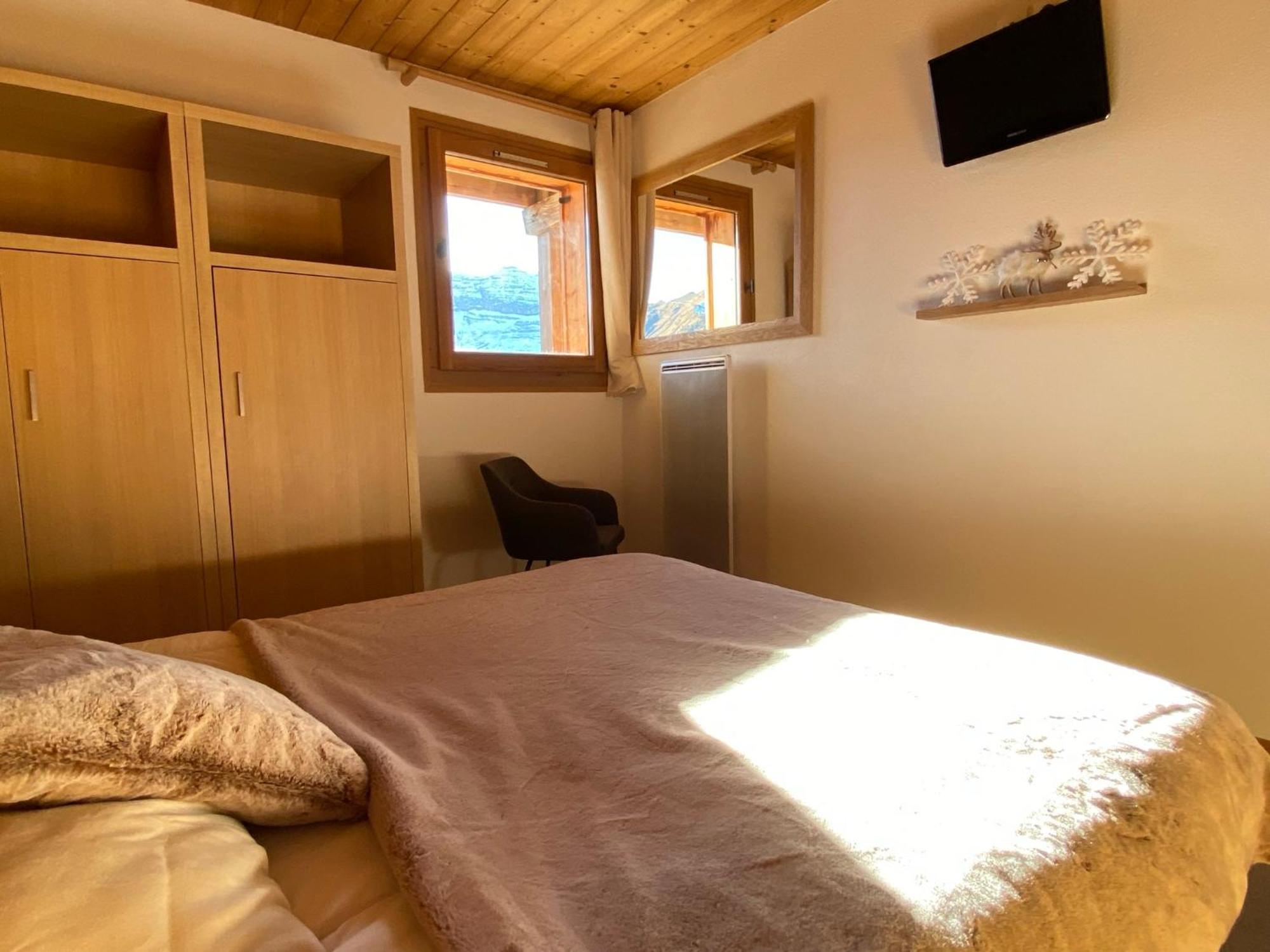 Vue Panoramique Sur Les Montagnes Plein Sud - T2 Skis Aux Pieds, Piscine & Spa Flaine Værelse billede